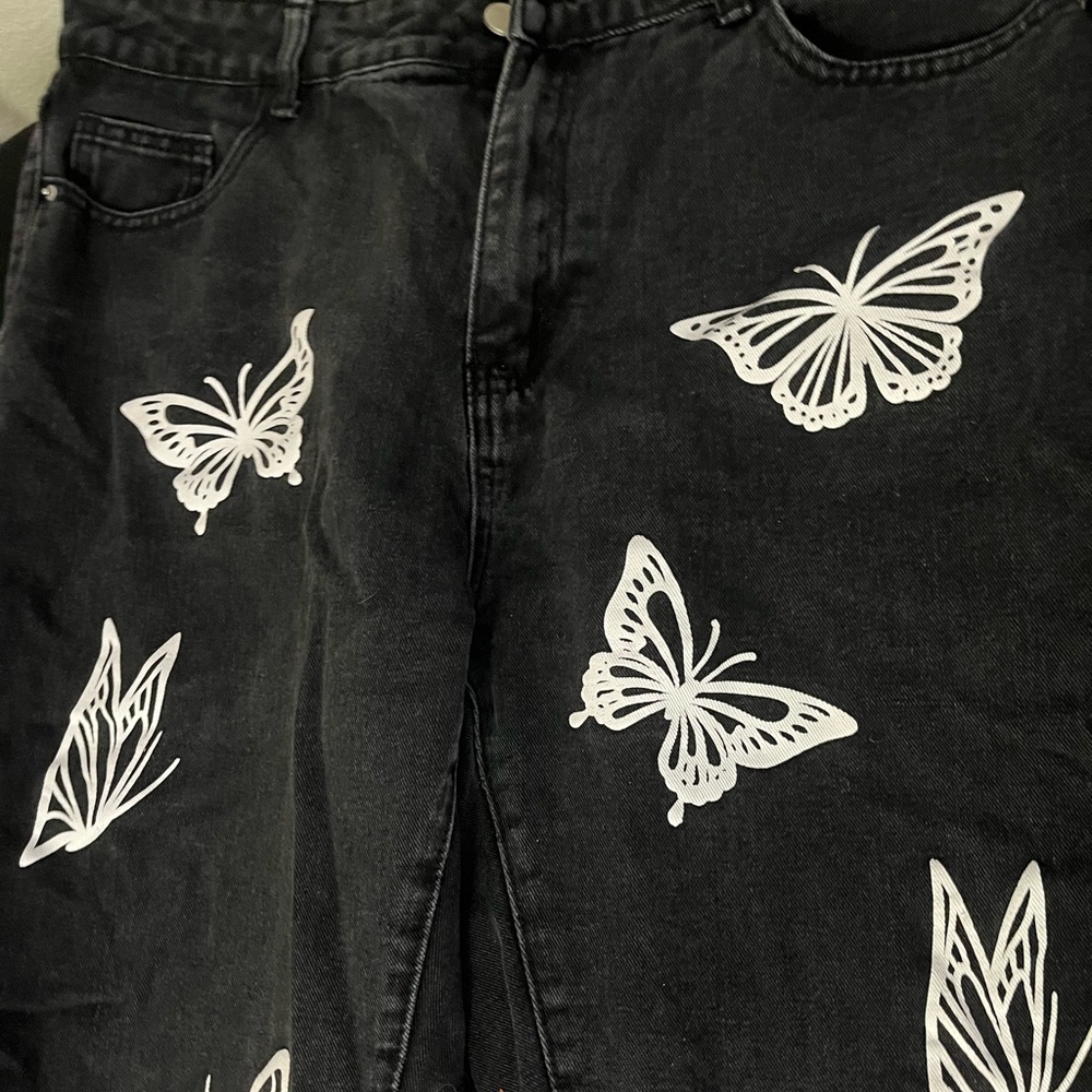 Black Butterfly Jeans